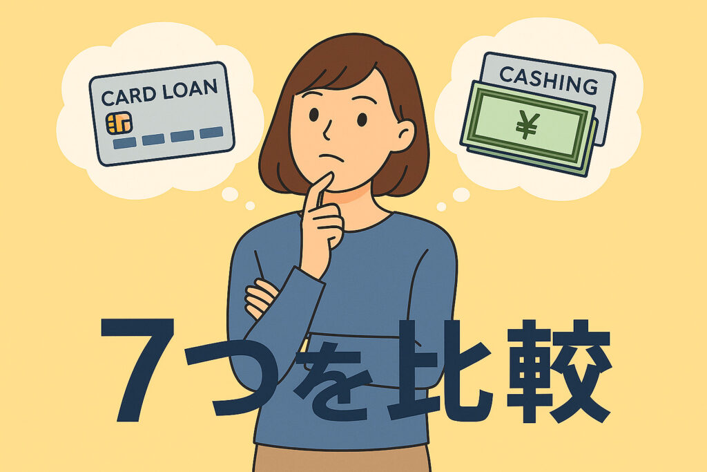 【徹底比較】カードローンとキャッシングの違い7選